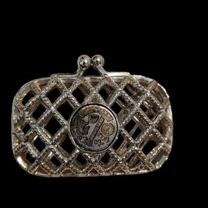 Vintage Las Vegas Coin/Chip Gold Metal Purse